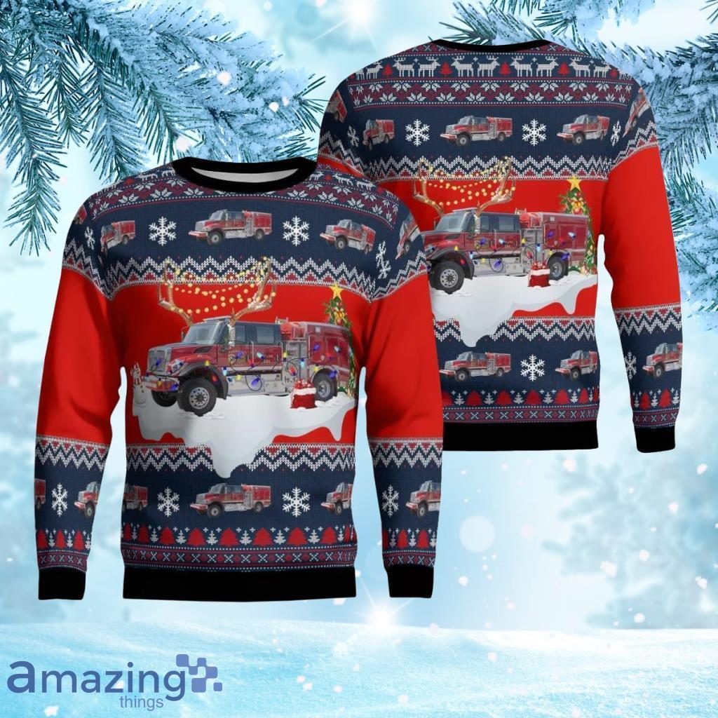 California Paradise Fire Department Aop Ugly Sweate Product Photo 1