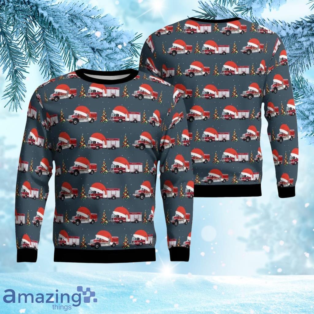 California Santa Rosa Fire Department Aop Ugly Sweater 3D Gift For Men And Women Product Photo 1