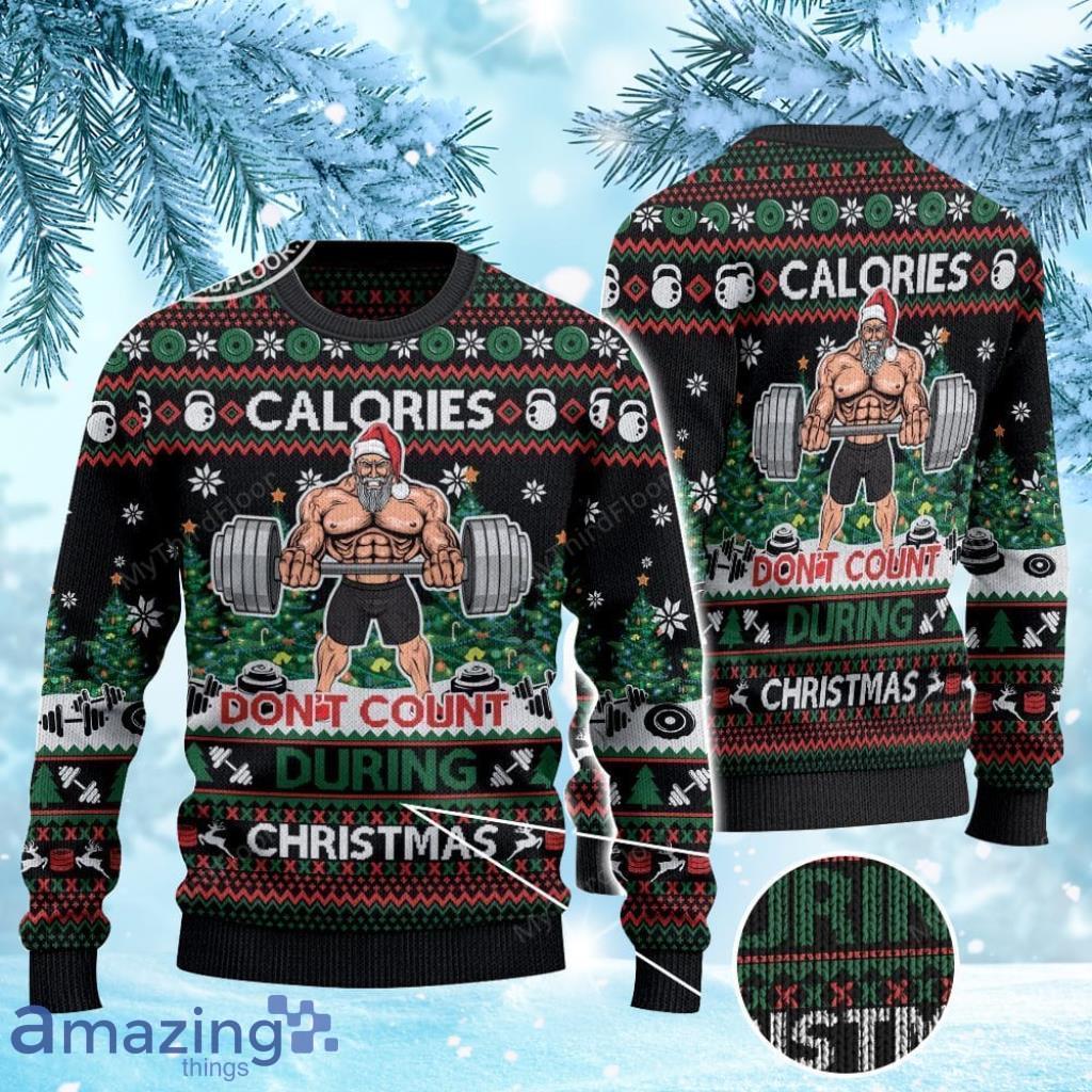Calories Don't Count During Christmas Ugly Christmas Sweater 3D Gift For Men And Women Product Photo 1