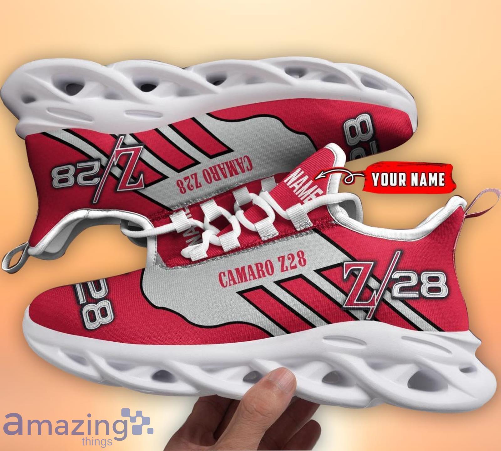 Camaro Z28 Clunky Sneakers Max Soul Shoes Custom Name Sport Sneakers Gifts For Men And Women Product Photo 1