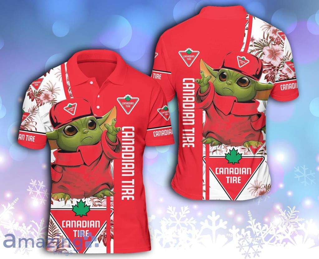 Canadian Tire Logo Baby Yoda Polo Shirt Gift For Big Fans Product Photo 1
