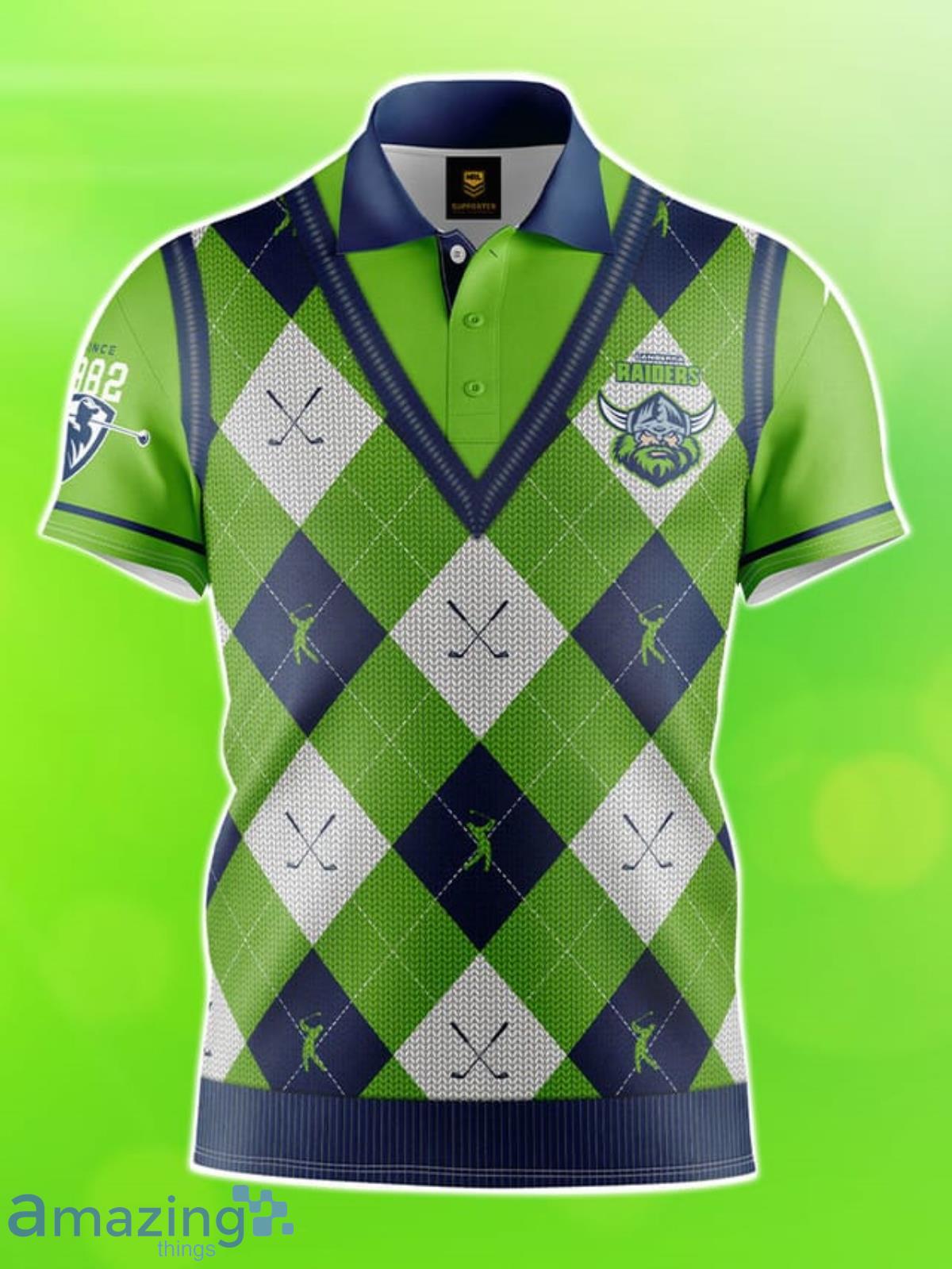 Canberra Raiders NRL Fairway Golf Polo Shirt Best Gift Men And