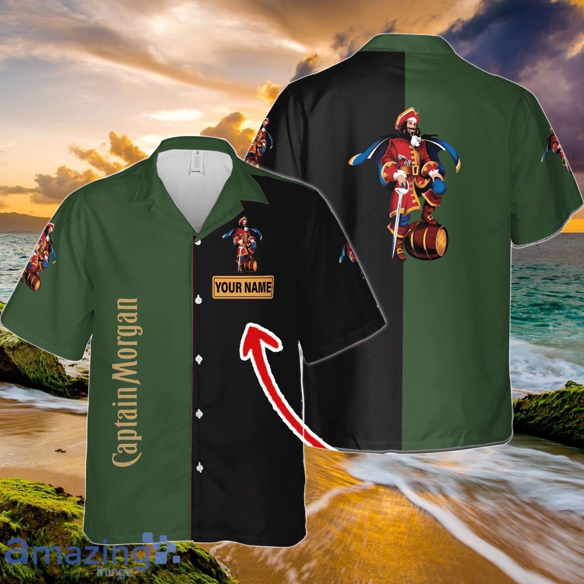 Captain Morgan Custom Name Hawaiian Shirt Impressive Gift For Summer Vacation Product Photo 1