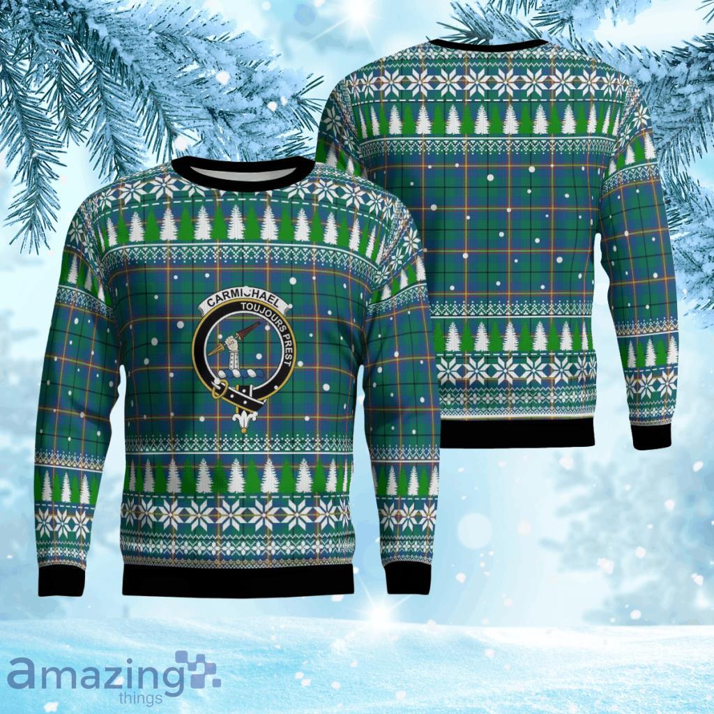 Carmichael Ancient Crest Tartan Christmas Ugly Sweater 3D Gift For Men And Women Product Photo 1