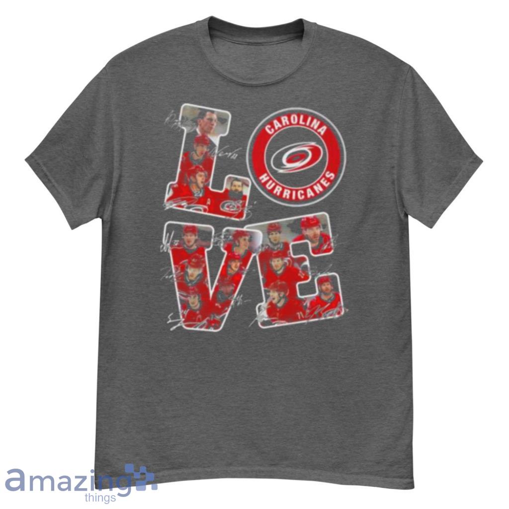 Carolina Hurricanes Players Love Signatures Shirt Product Photo 1