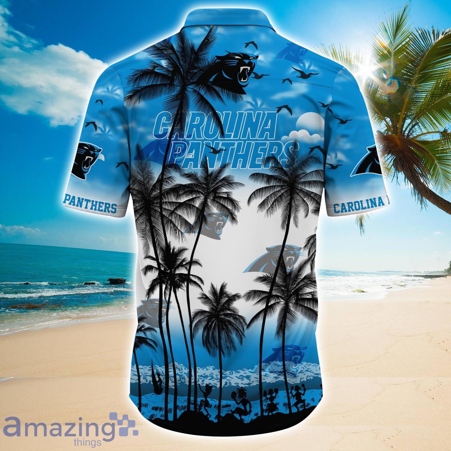 Carolina Panthers 2023 Trending Aloha Hawaiian Shirt Summer Gift For Beach Lover image Carolina Panthers 2023 Trending Aloha Hawaiian Shirt Summer Gift For Beach Lover Product Photo 3