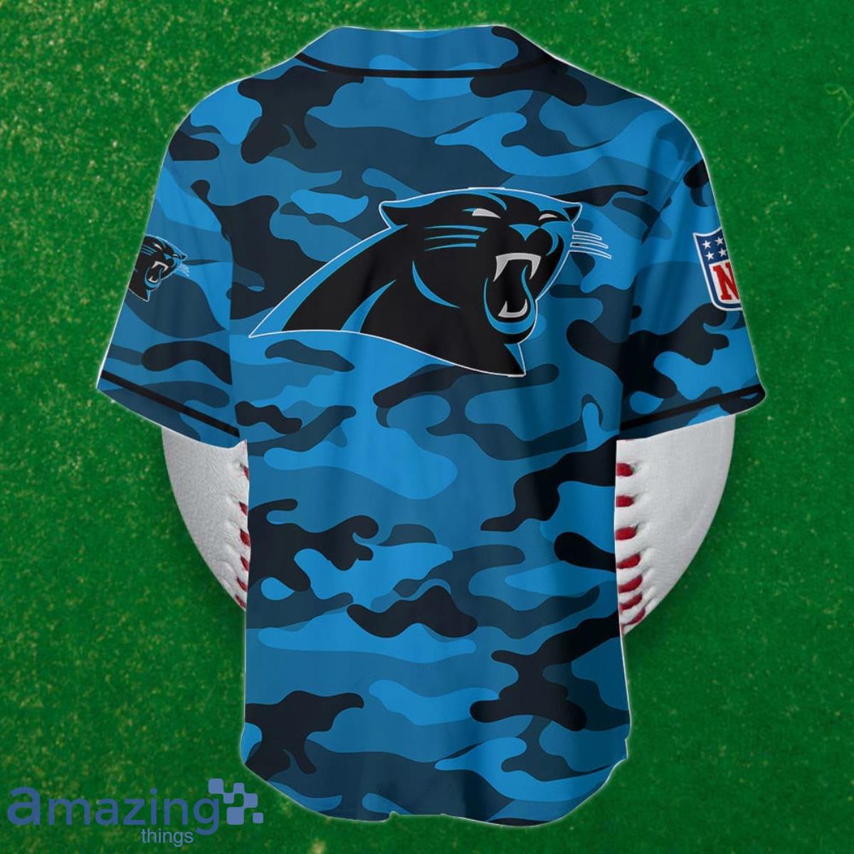 Carolina Panthers Custom Name Baseball Jersey NFL Shirt Best Gift For Fans