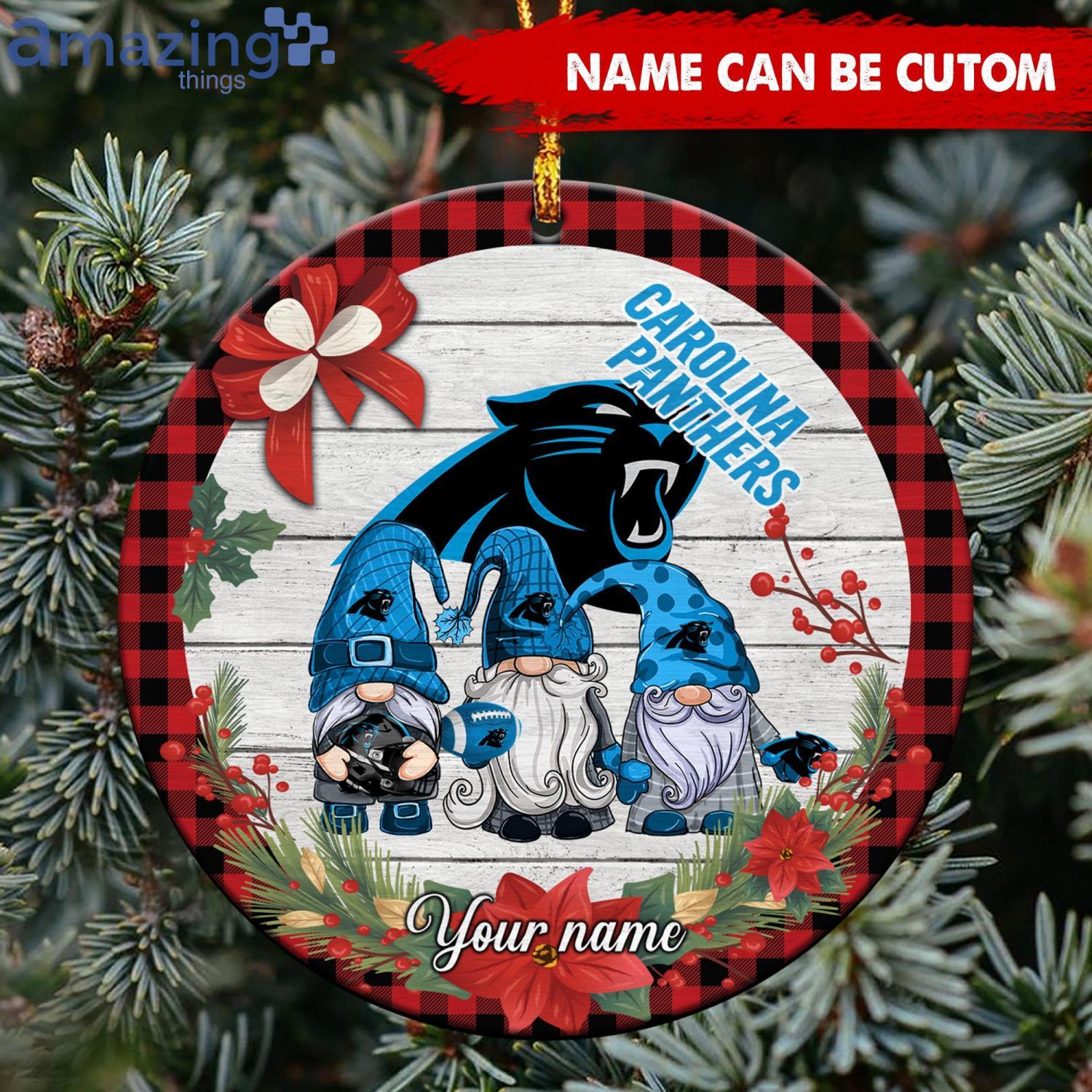 Carolina Panthers NFL Christmas Ornament Custom Name For Fans