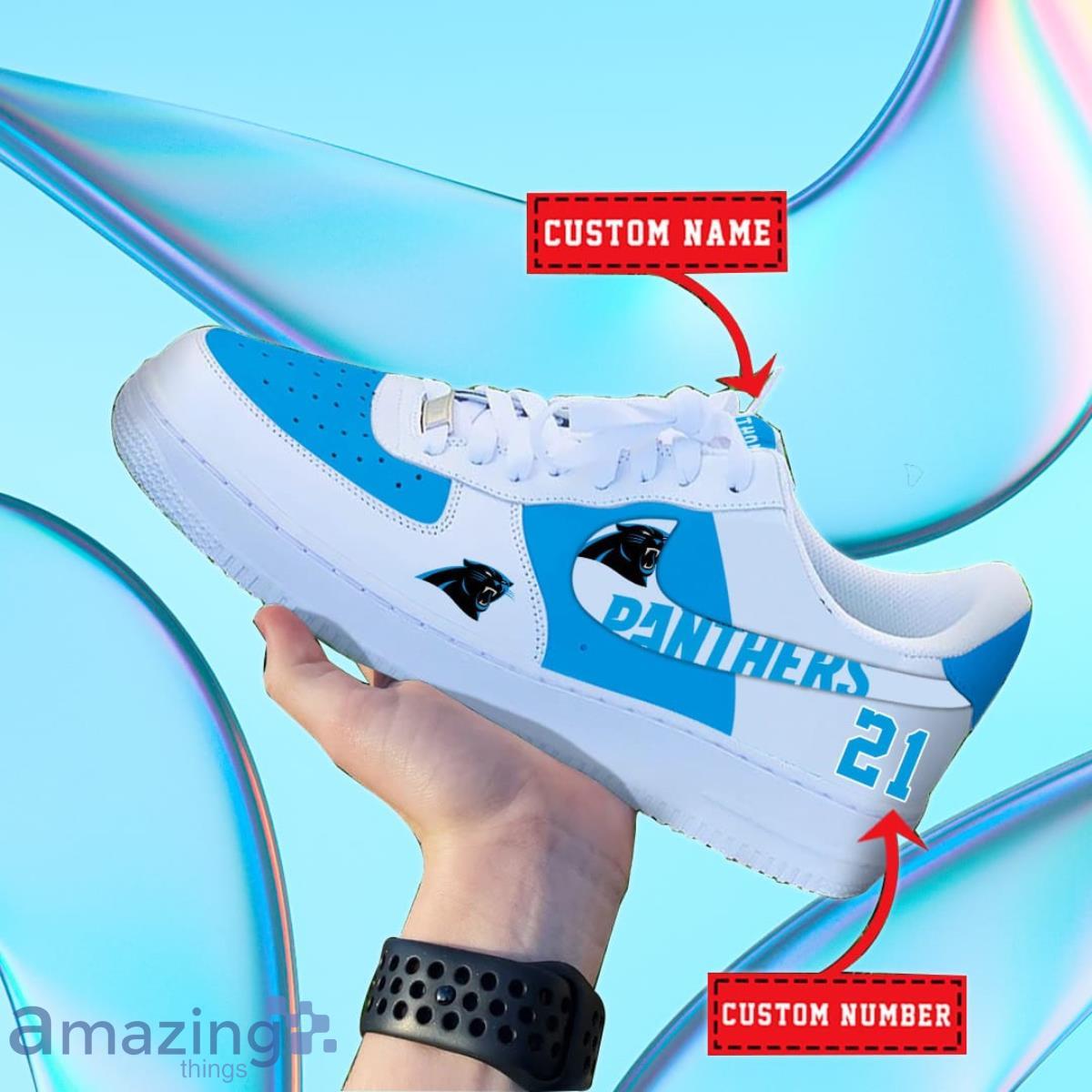 Carolina Panthers NFL Personalized Premium Air Force Shoes Special Gift For Fans Product Photo 1