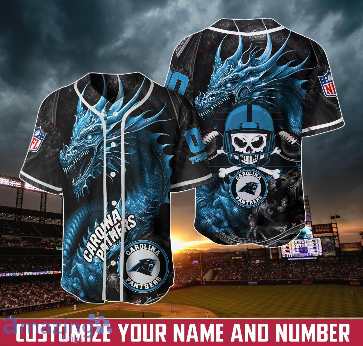 Panthers Blue Baseball Jersey