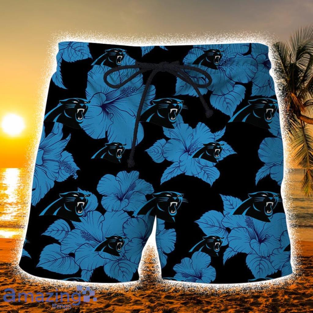 Carolina Panthers Tropical Floral Hawaiian Shorts_1363 Gift For Fans Product Photo 1