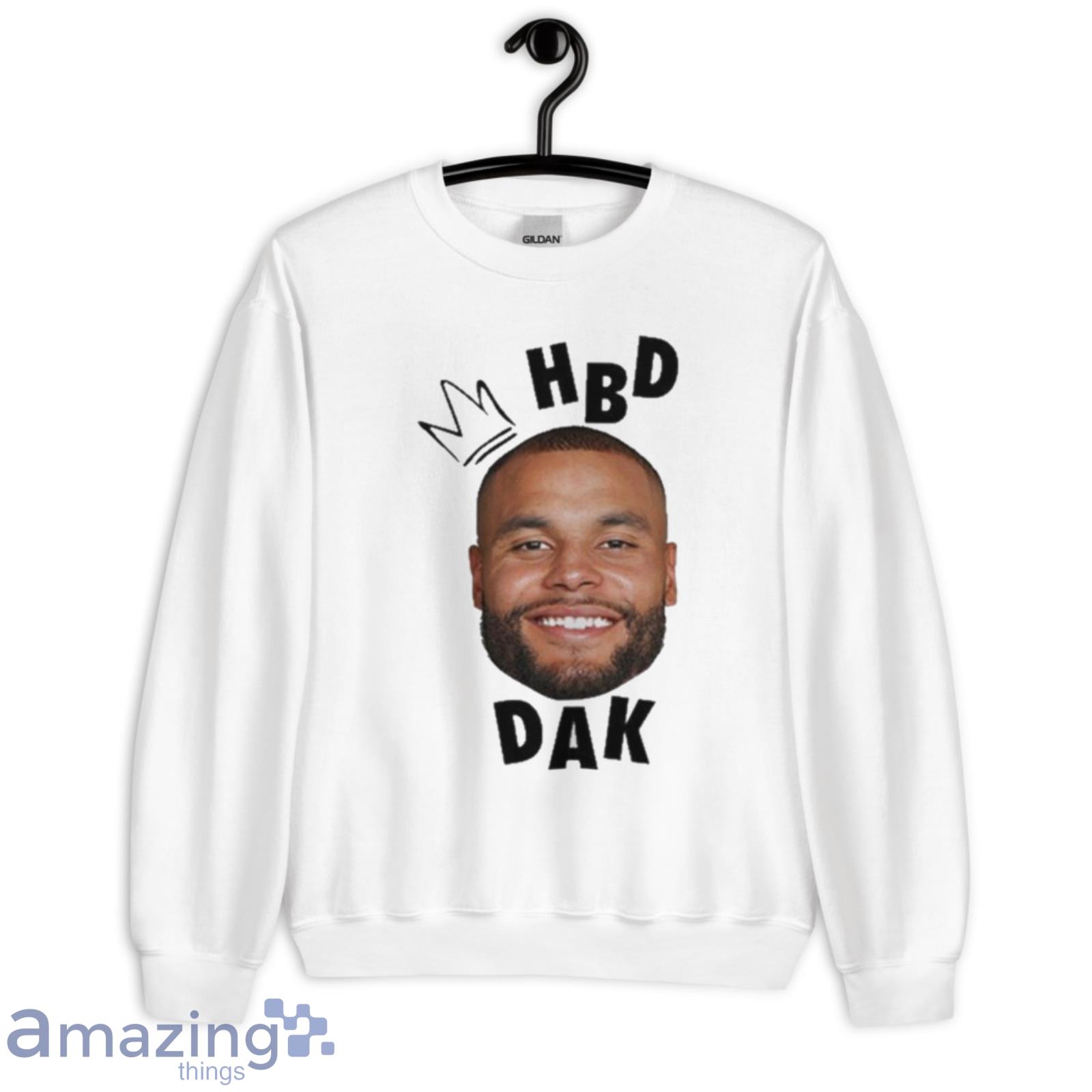 CeeDee Lamb Wearing Hbd Dak Shirt image CeeDee Lamb Wearing Hbd Dak Shirt - Unisex Heavy Blend Crewneck Sweatshirt