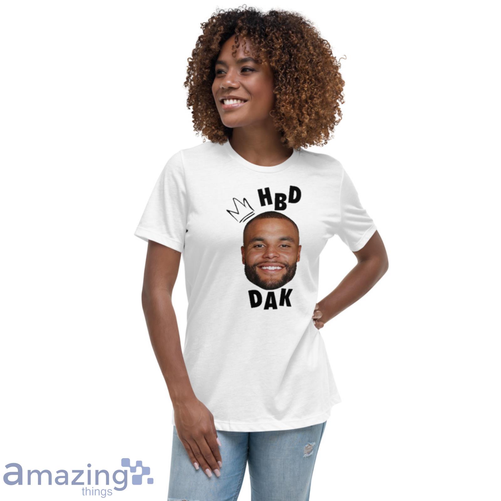 CeeDee Lamb Wearing Hbd Dak Shirt image CeeDee Lamb Wearing Hbd Dak Shirt - Womens Relaxed Short Sleeve Jersey Tee