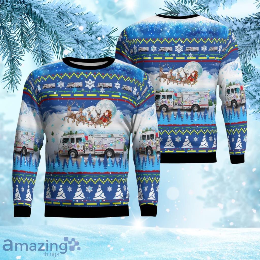 Centralia Fire Protection District, Centralia, Illinois Christmas Aop Ugly Sweater 3D Gift For Men And Women Product Photo 1