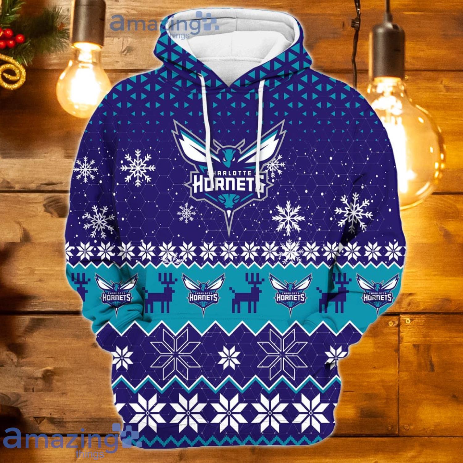Charlotte Hornets Sports Football American New Trends 3D Hoodie Christmas Gift For Men And Women image Charlotte Hornets Sports Football American New Trends 3D Hoodie Christmas Gift For Men And Women Product Photo 2