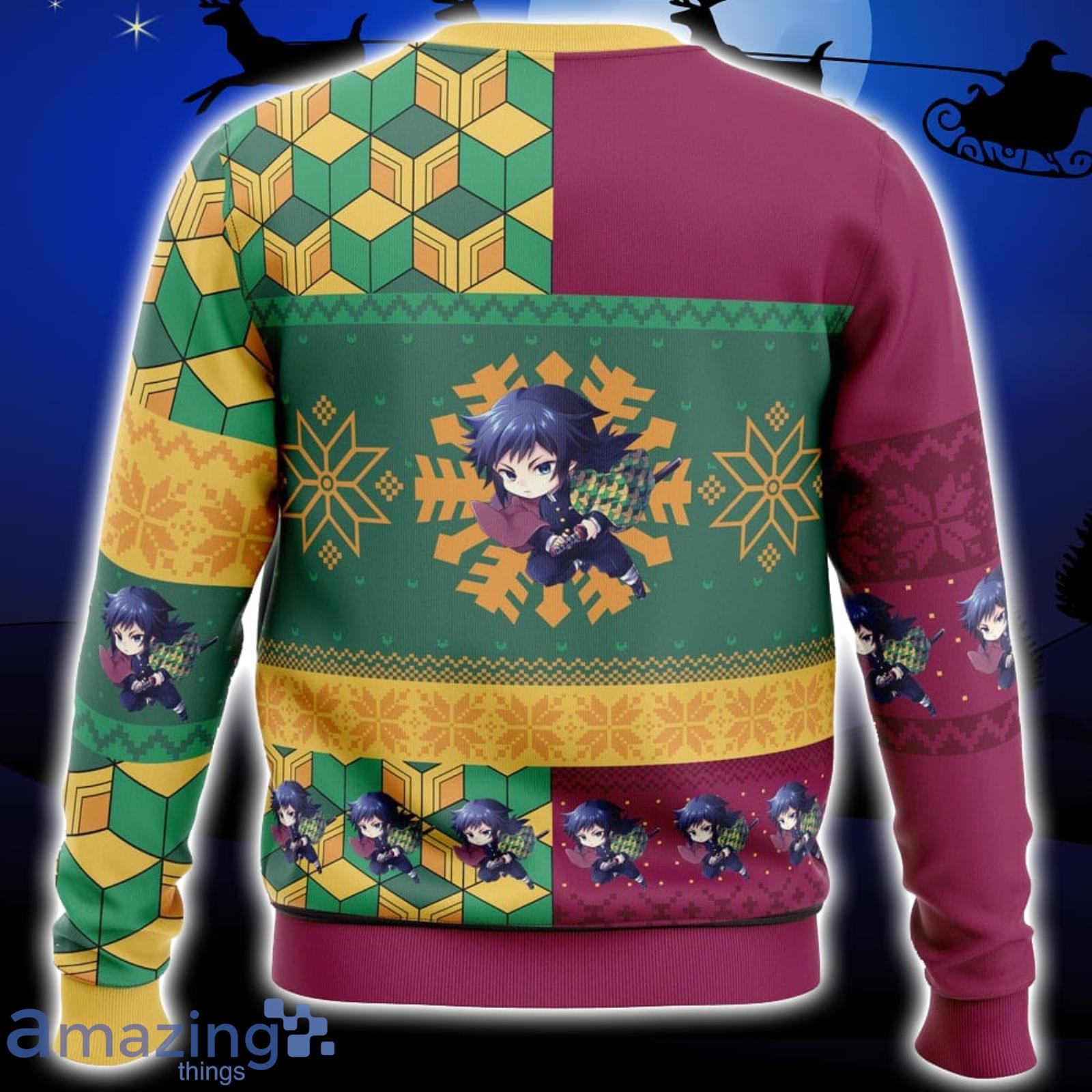 Chibi Christmas Haganezuka Hotaru Demon Slayer Ugly Christmas Sweater