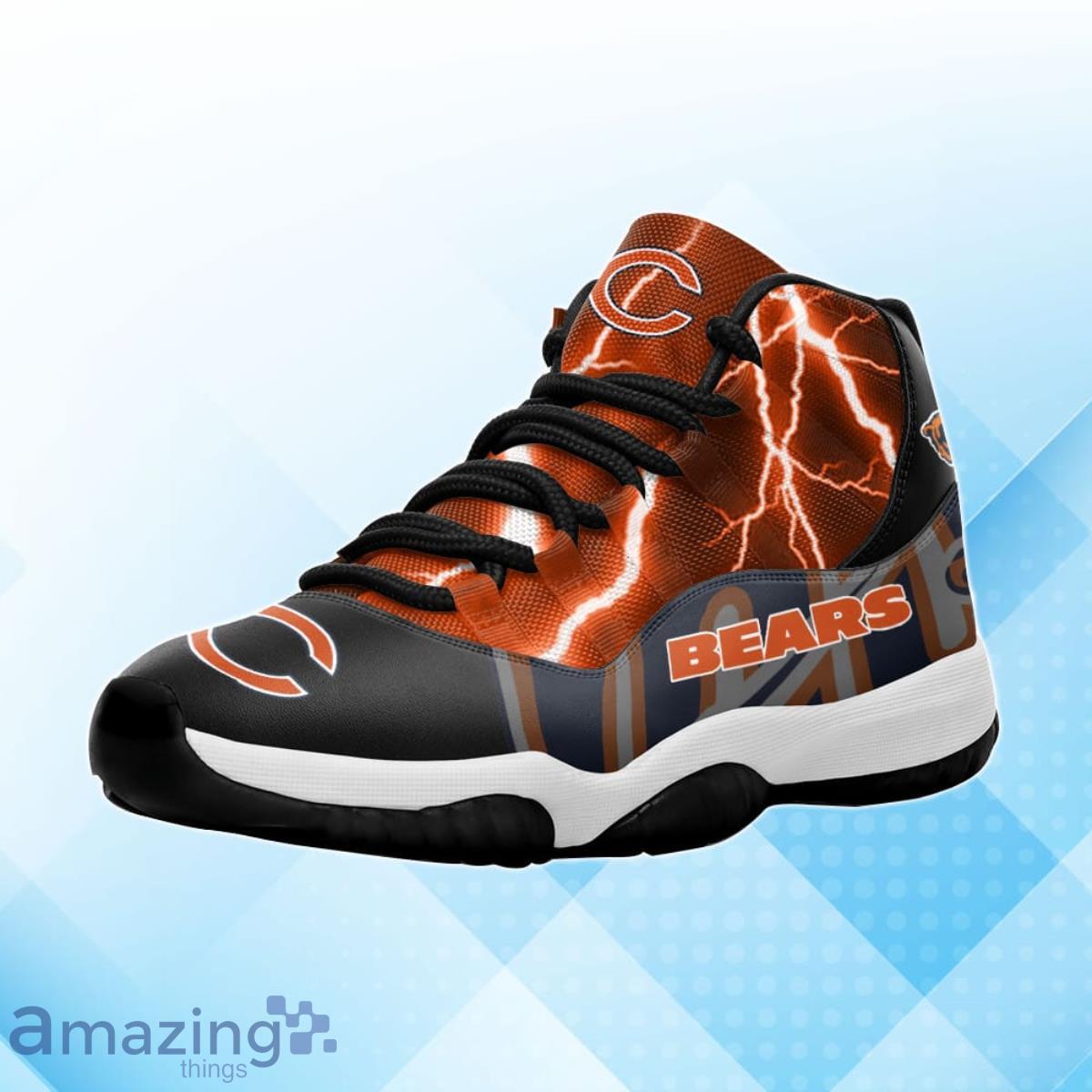 Chicago Bears Air Jordan 11 Sneakers Impressive Gift For Men And Women Fans image Chicago Bears Air Jordan 11 Sneakers Impressive Gift For Men And Women Fans Product Photo 2