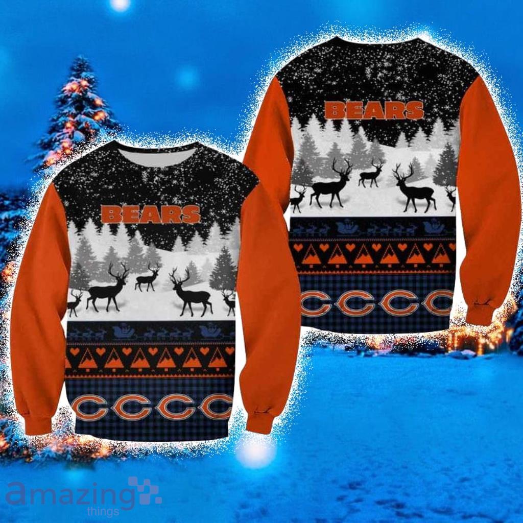 Chicago Bears Casual Christmas Sweatshirt Sweater 3D Gift For Fans