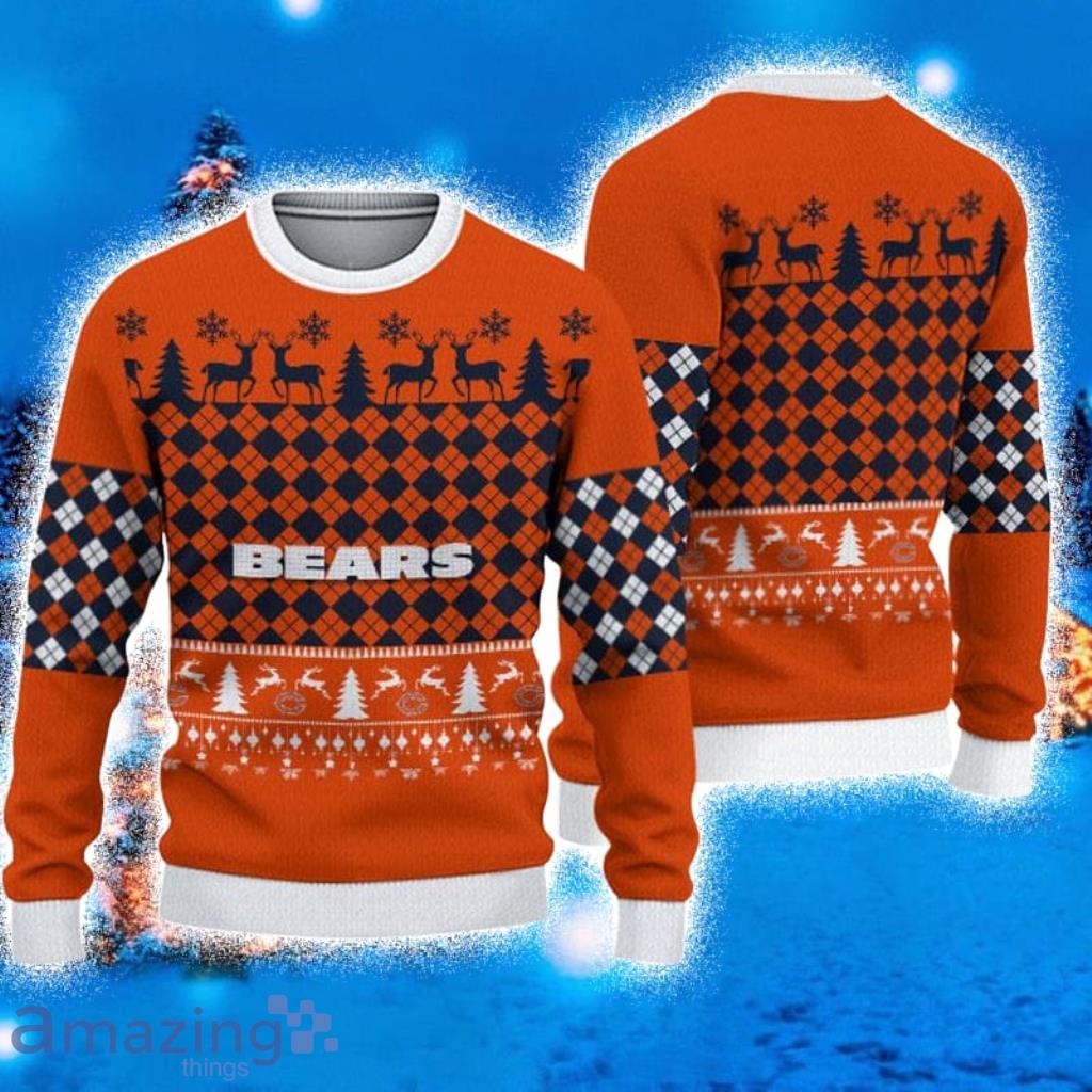 Chicago Bears Ugly Christmas Sweater 3D Gift For Fans - Teeclover