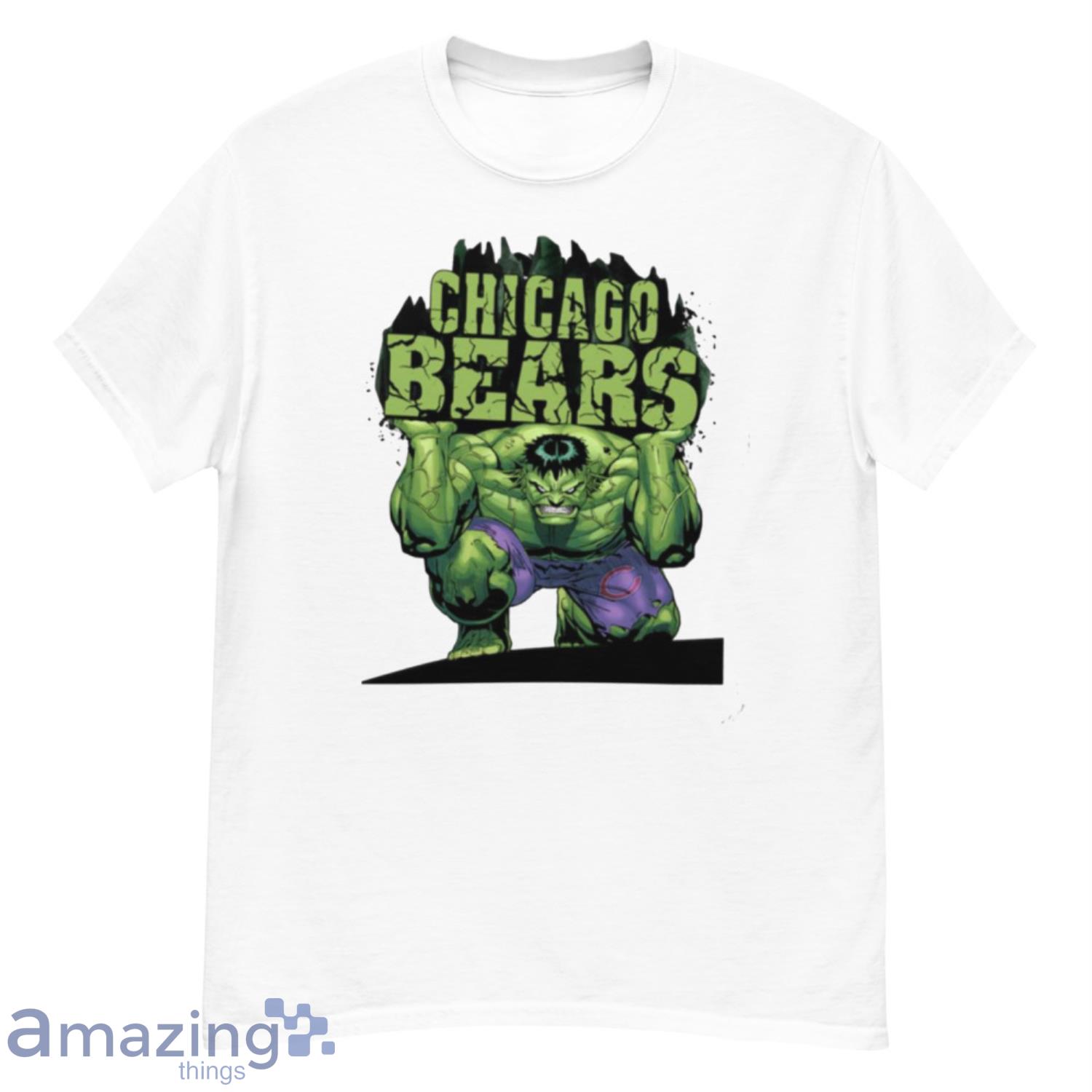 Chicago Bears NFL Football Incredible Hulk Marvel Avengers Sports Youth  Hoodie