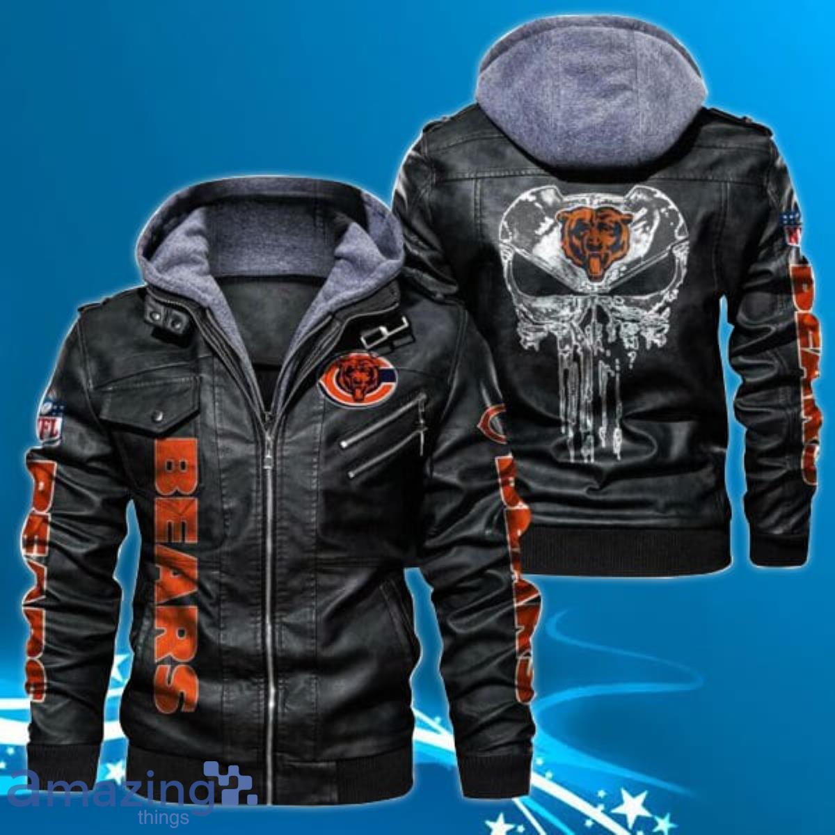 Chicago Bears NFL Leather Jacket Best Gift For Fans Product Photo 1