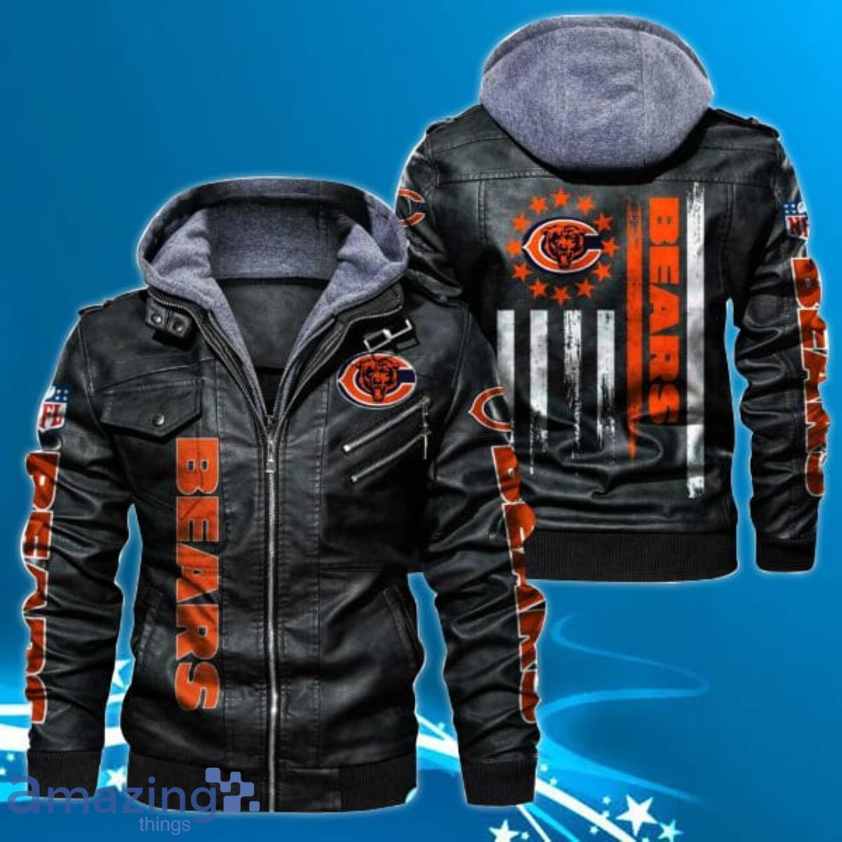 Chicago Bears NFL Leather Jacket Best Gift Product Photo 1