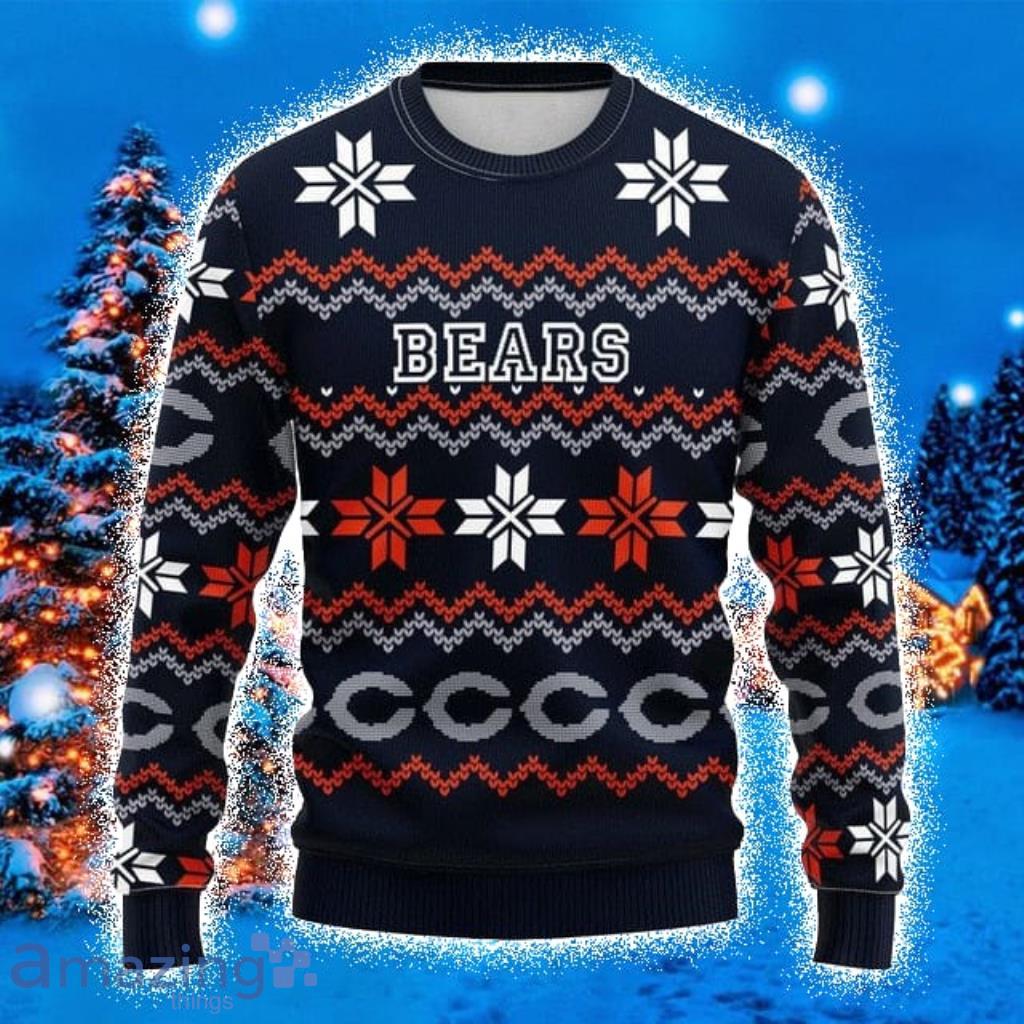 Chicago Bears Ugly Sweater Chicago Bears Vintage Personalized 3D Ugly  Christmas Sweater Presents Christmas For Men And Women - Freedomdesign