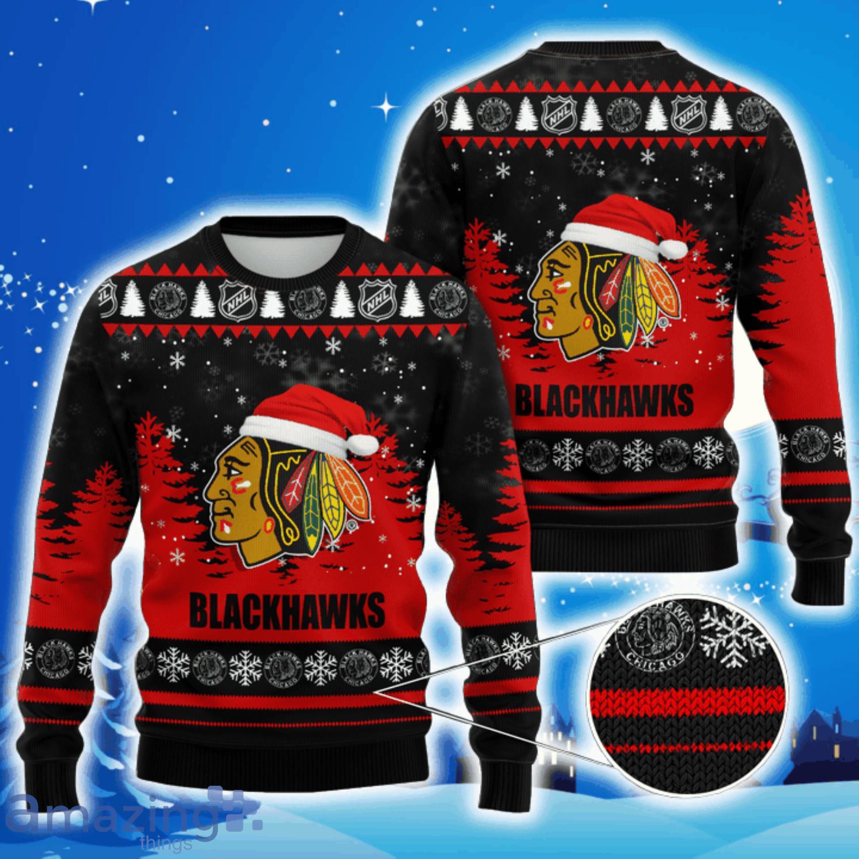 NHL Youth Chicago Blackhawks Ugly Crew Neck Sweater