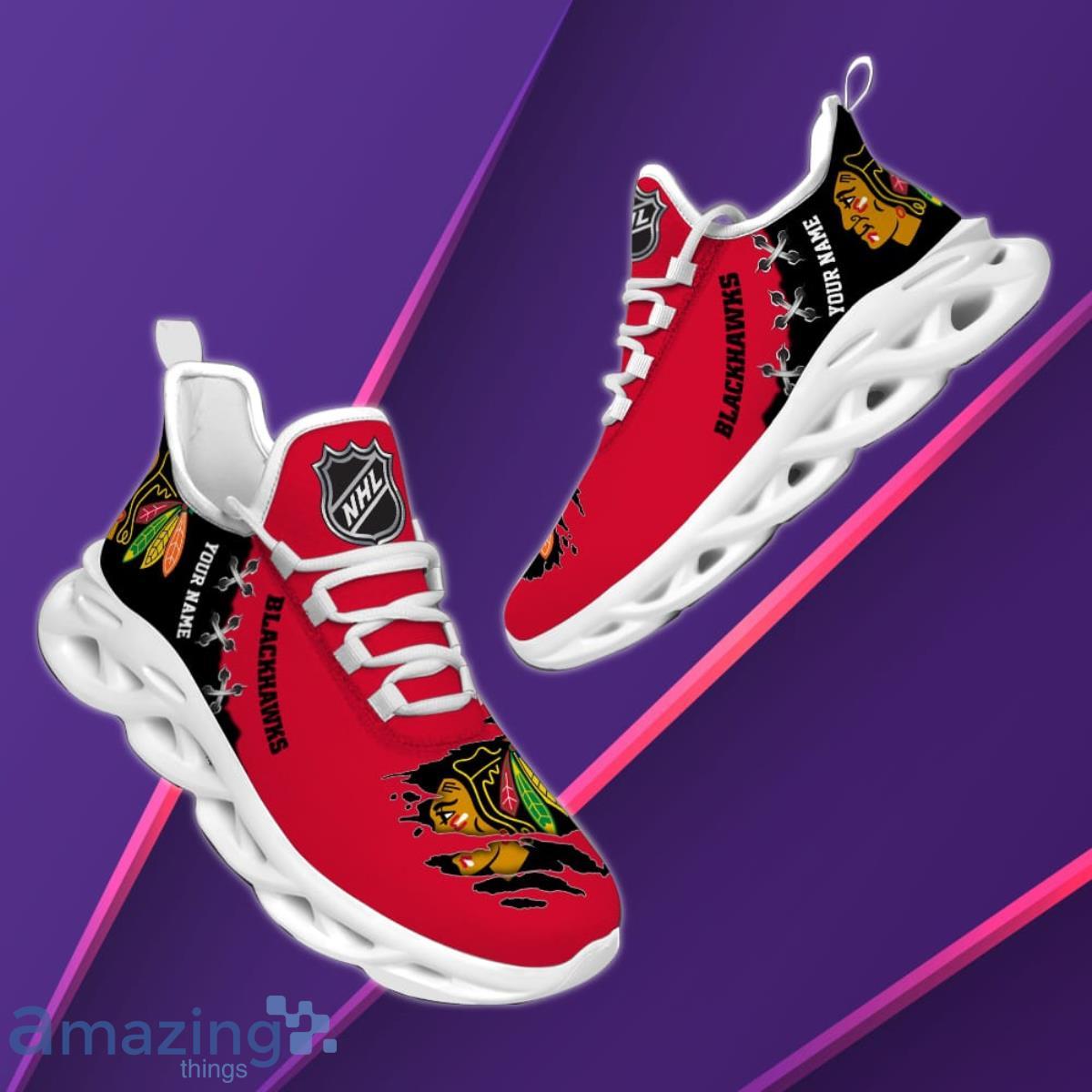 Chicago Blackhawks Custom Name NHL New Luxury Max Soul Shoes Gift