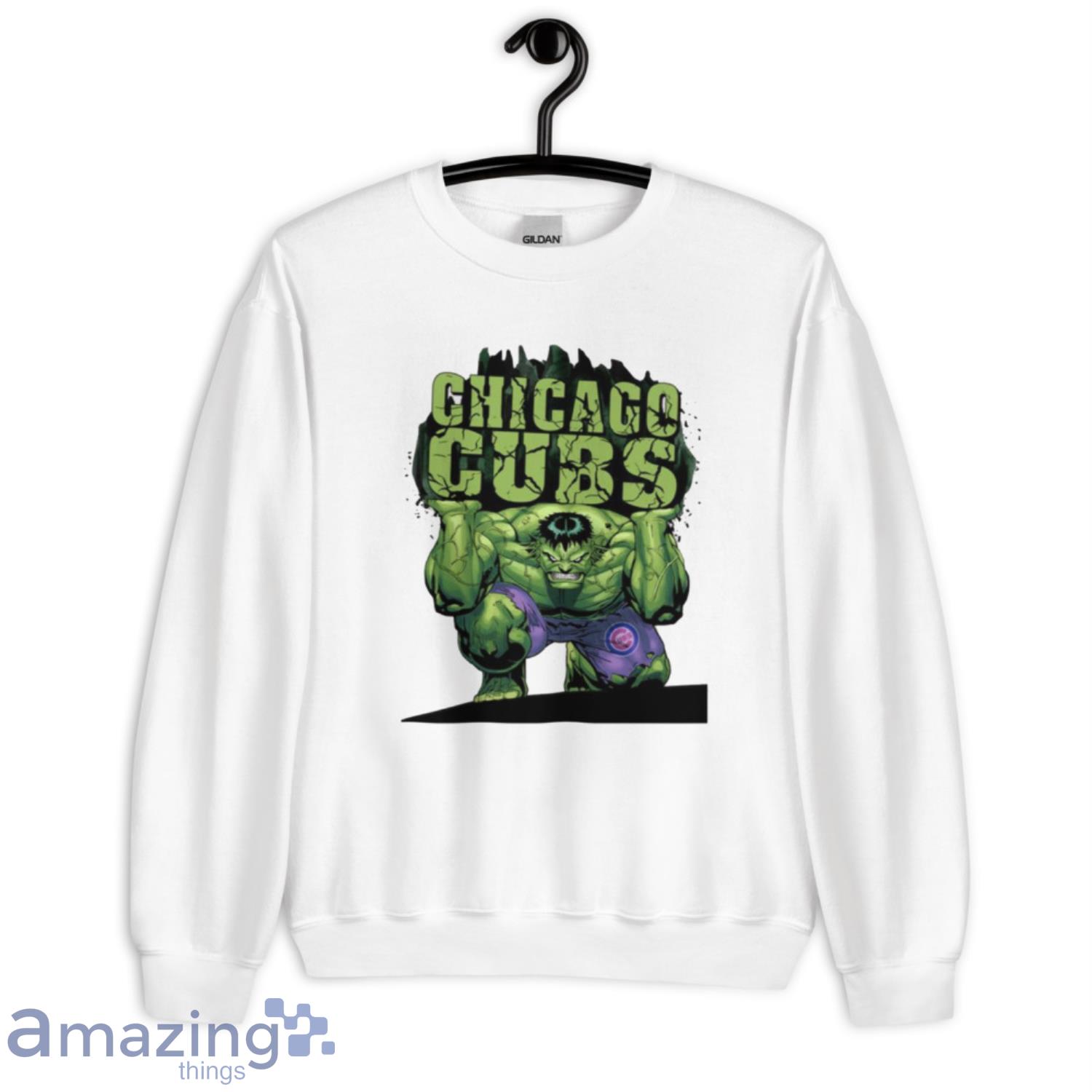 Chicago Cubs MLB Baseball Incredible Hulk Marvel Avengers Sports T Shirt