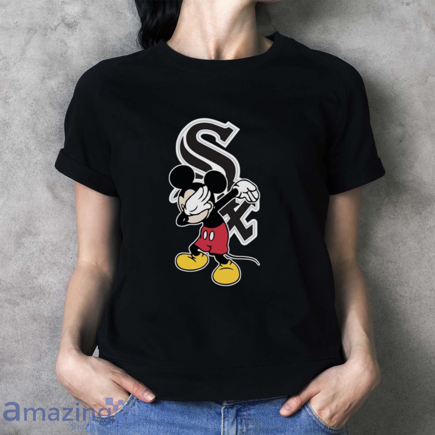 Chicago White Sox MLB Baseball Dabbing Mickey Disney Sports T Shirt For Men And Women image Chicago White Sox MLB Baseball Dabbing Mickey Disney Sports T Shirt For Men And Women - Ladies T-Shirt