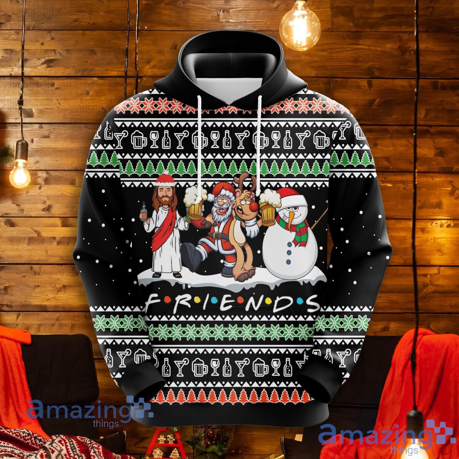 Christ Friends Christmas Cute Noel Mc Christmas Pattern All Print 3D Hoodie Product Photo 1 Christ Friends Christmas Cute Noel Mc Christmas Pattern All Print 3D Hoodie Product Photo 1