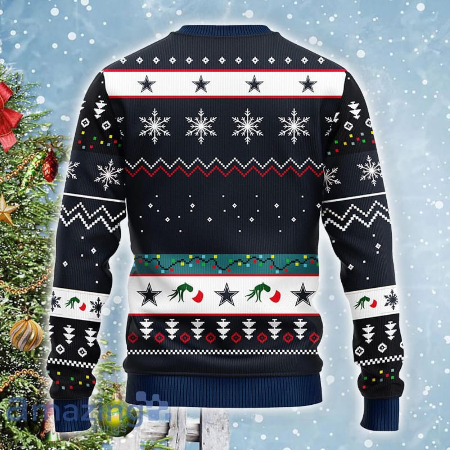 Dallas Cowboys Ugly Sweater Grinch Dallas Cowboys Ugly Christmas Sweater  For Christmas - T-shirts Low Price