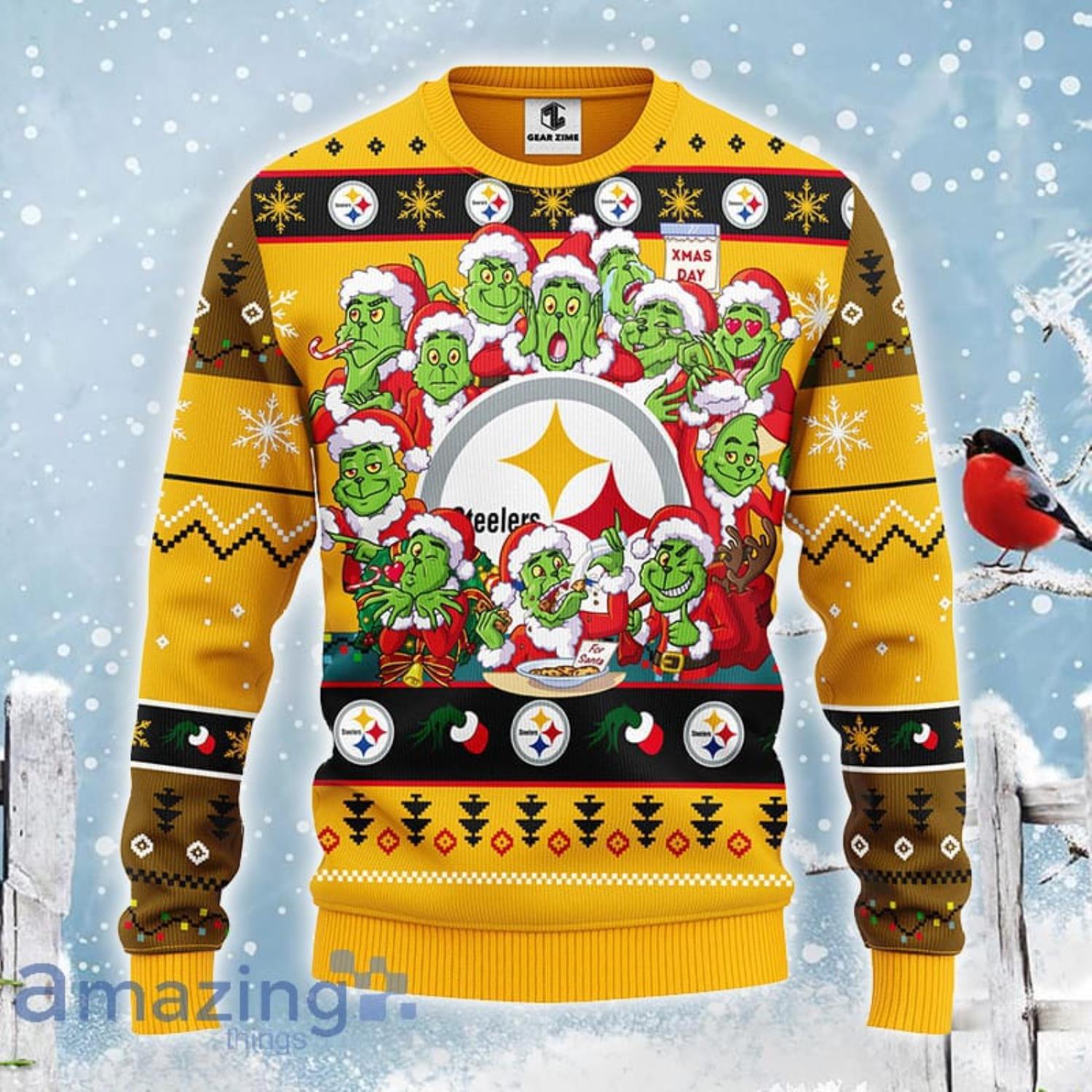 Pittsburgh Steelers Fans Snow Ugly Christmas Sweater Gift