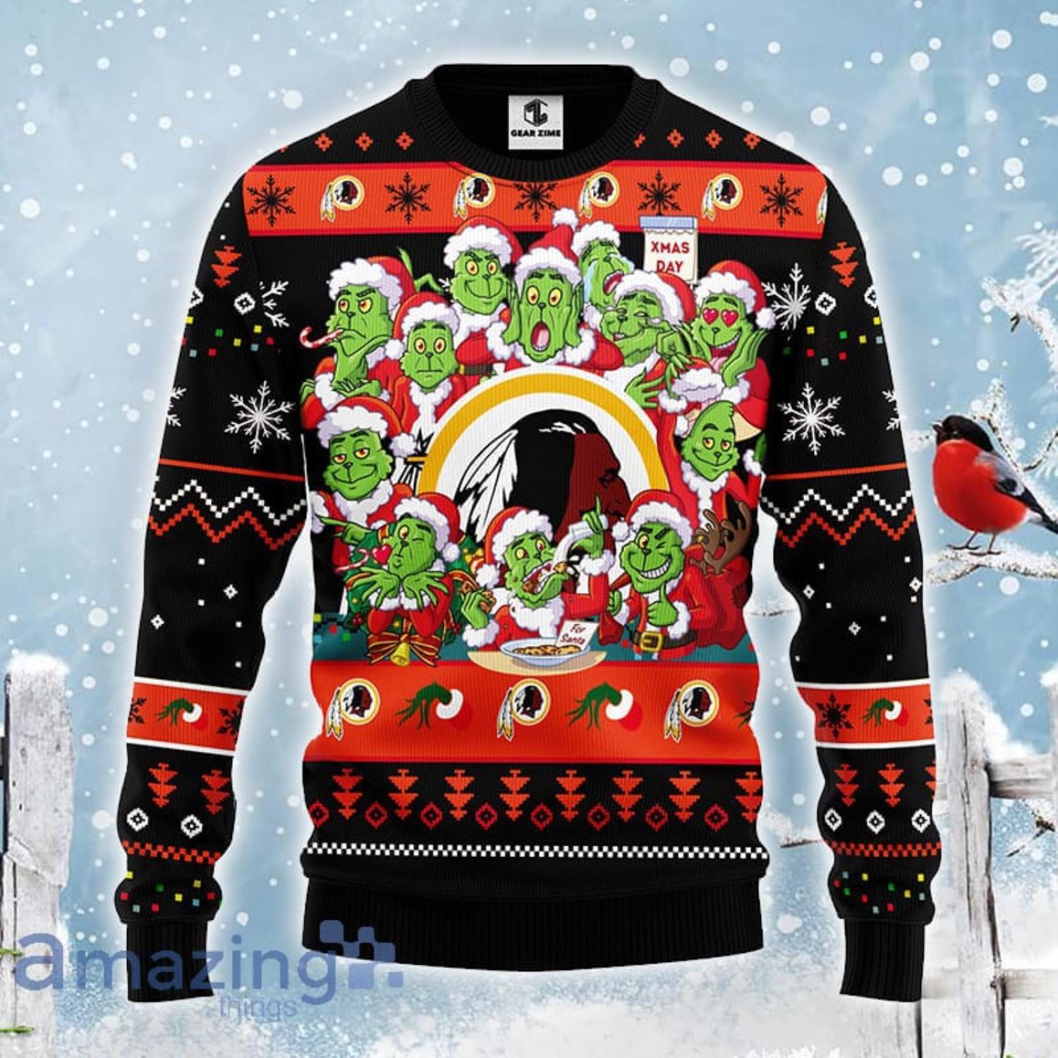 Christmas Gift NFL Dallas Cowboys Cute 12 Grinch Face Xmas Day Men And  Women Ugly Christmas Sweater - Freedomdesign