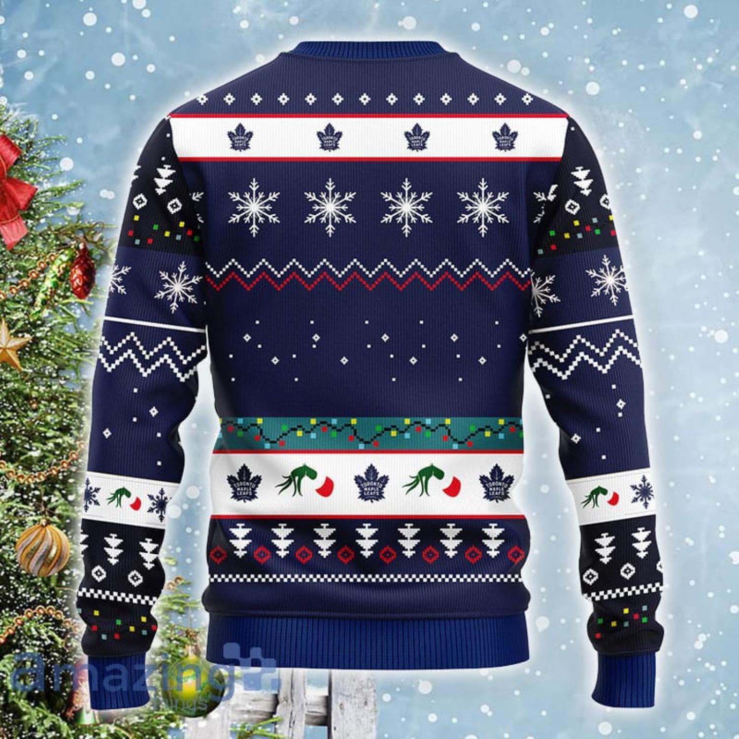 NHL Toronto Maple Leafs The Grinch Ugly Christmas Sweater