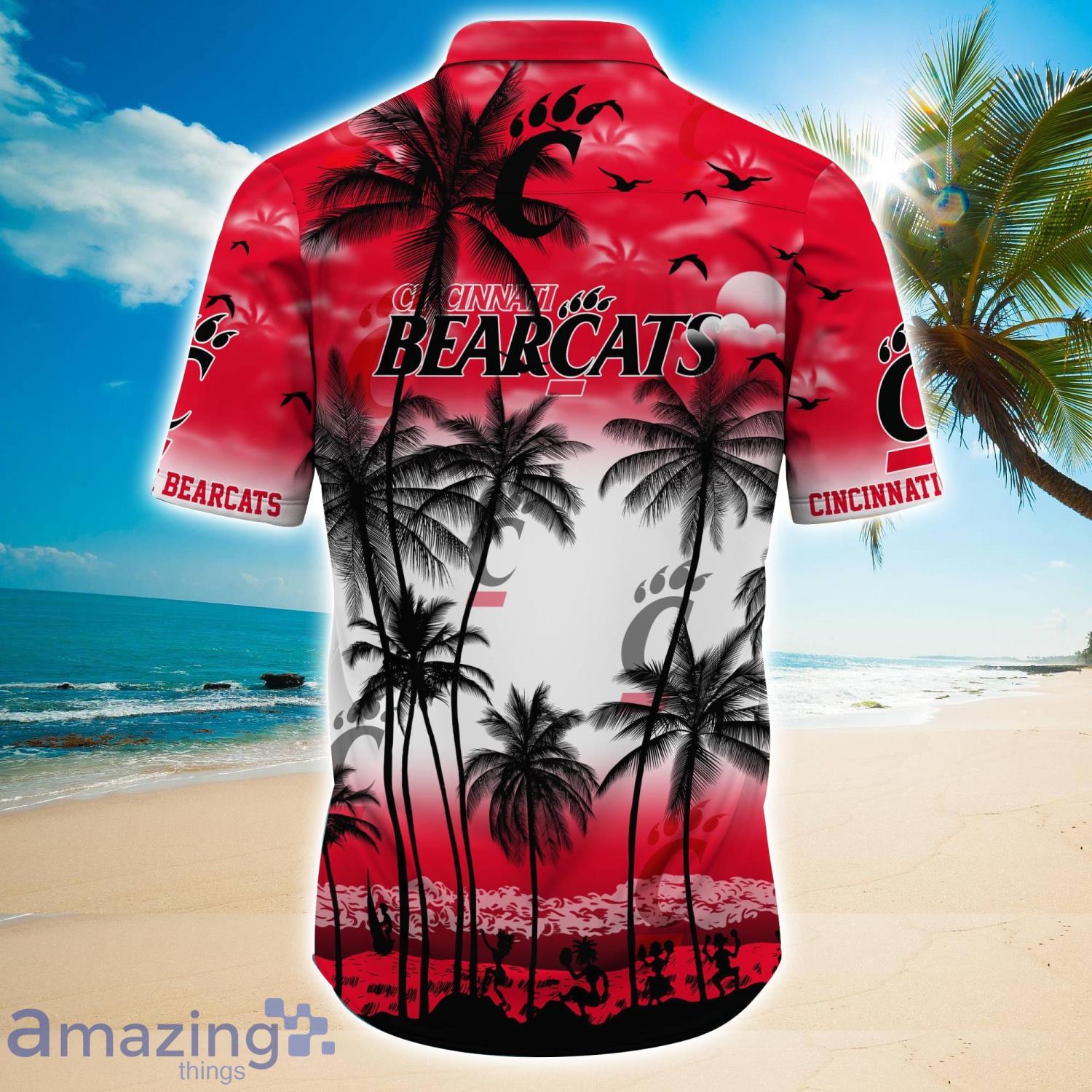 Cincinnati Bearcats 2023 Trending Aloha Hawaiian Shirt Summer Gift For Beach Lover image Cincinnati Bearcats 2023 Trending Aloha Hawaiian Shirt Summer Gift For Beach Lover Product Photo 3