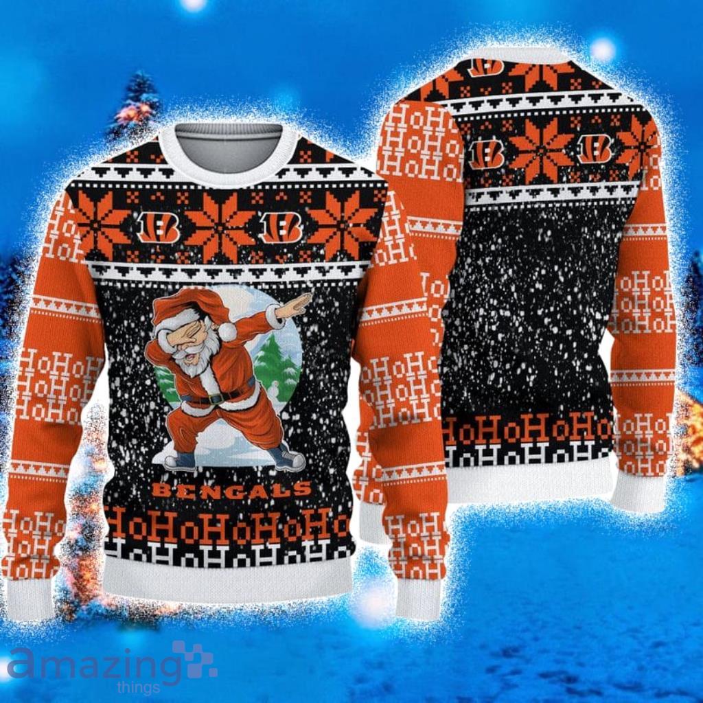 Bengals Christmas Sweater Fascinating Santa Claus Cincinnati