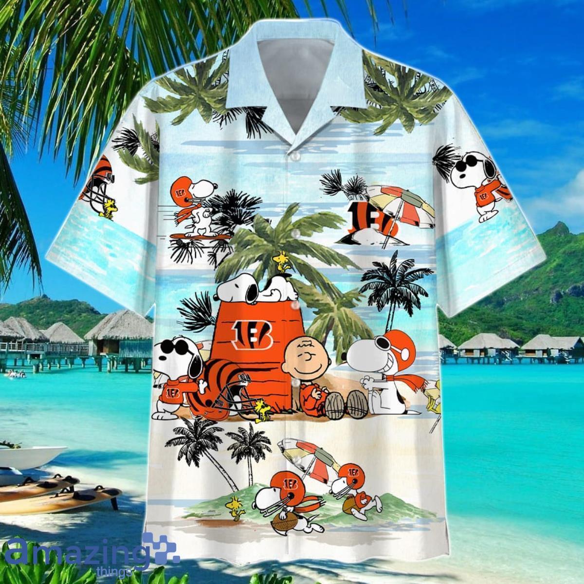 Cincinnati Bengals Hawaii Shirts Summer Beach Button Down Mens Shirt Casual  Tops