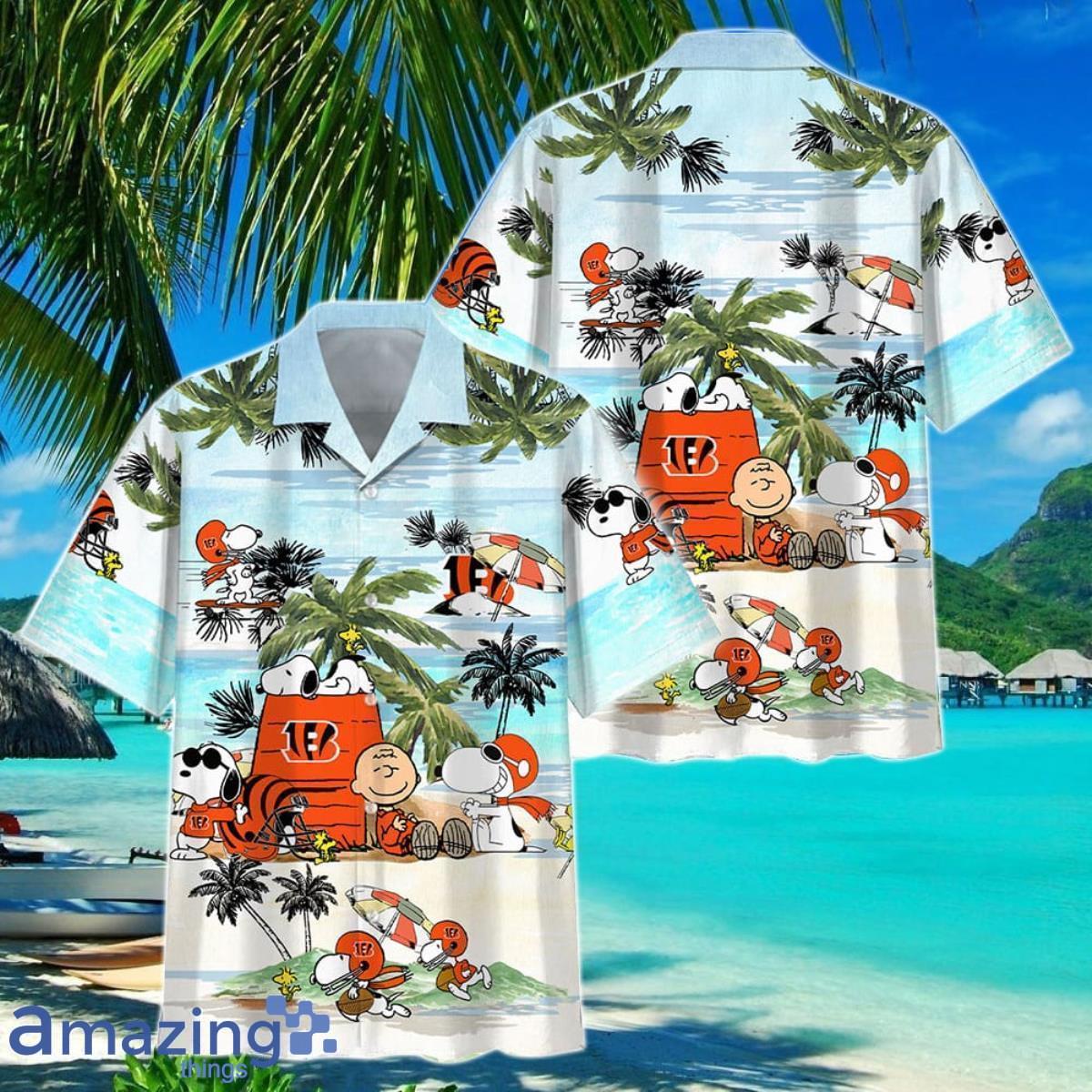 Cincinnati Bengals Mens Aloha Shirts Summer Hawaii Shirt Short Sleeve Beach  Tops