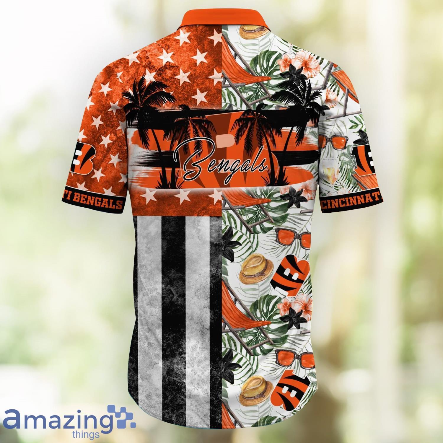 Cincinnati Bengals NFL Hawaiian Shirt Surfing Aloha Shirt - Trendy Aloha