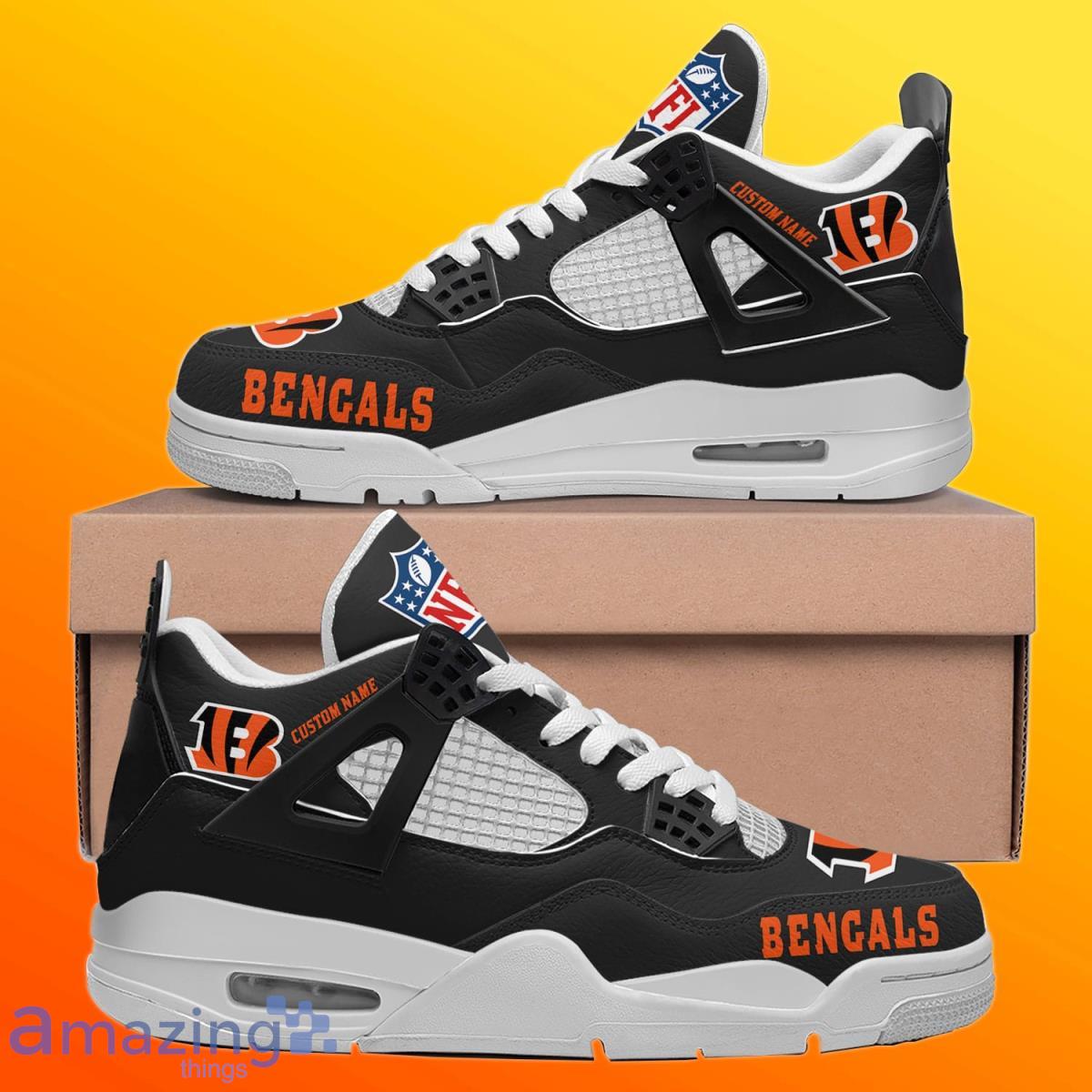 Cincinnati Bengals Personalized Air Jordan 4 Sneaker, Bengals NFL Shoes -  The Clothes You'll Ever Need