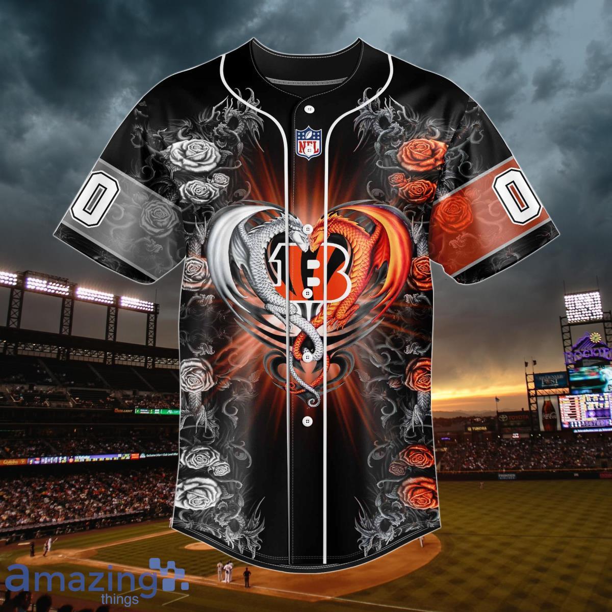 Custom Name Cincinnati Bengals Baseball Jersey Shirt Unique Gift