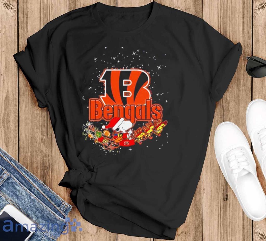 Official cincinnati Bengals Snoopy It's The Most Wonderful Time Of