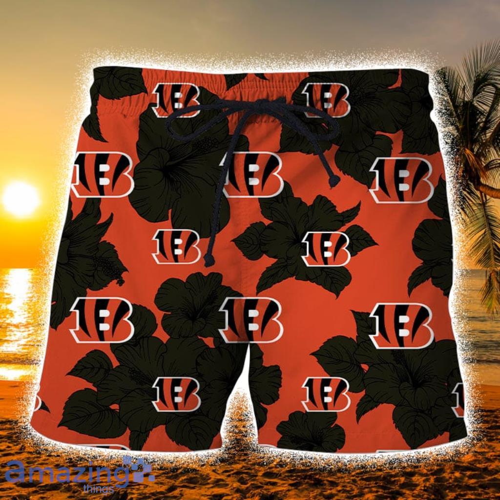 Cincinnati Bengals Floral Casual Hawaiian Shorts Gift For Fans