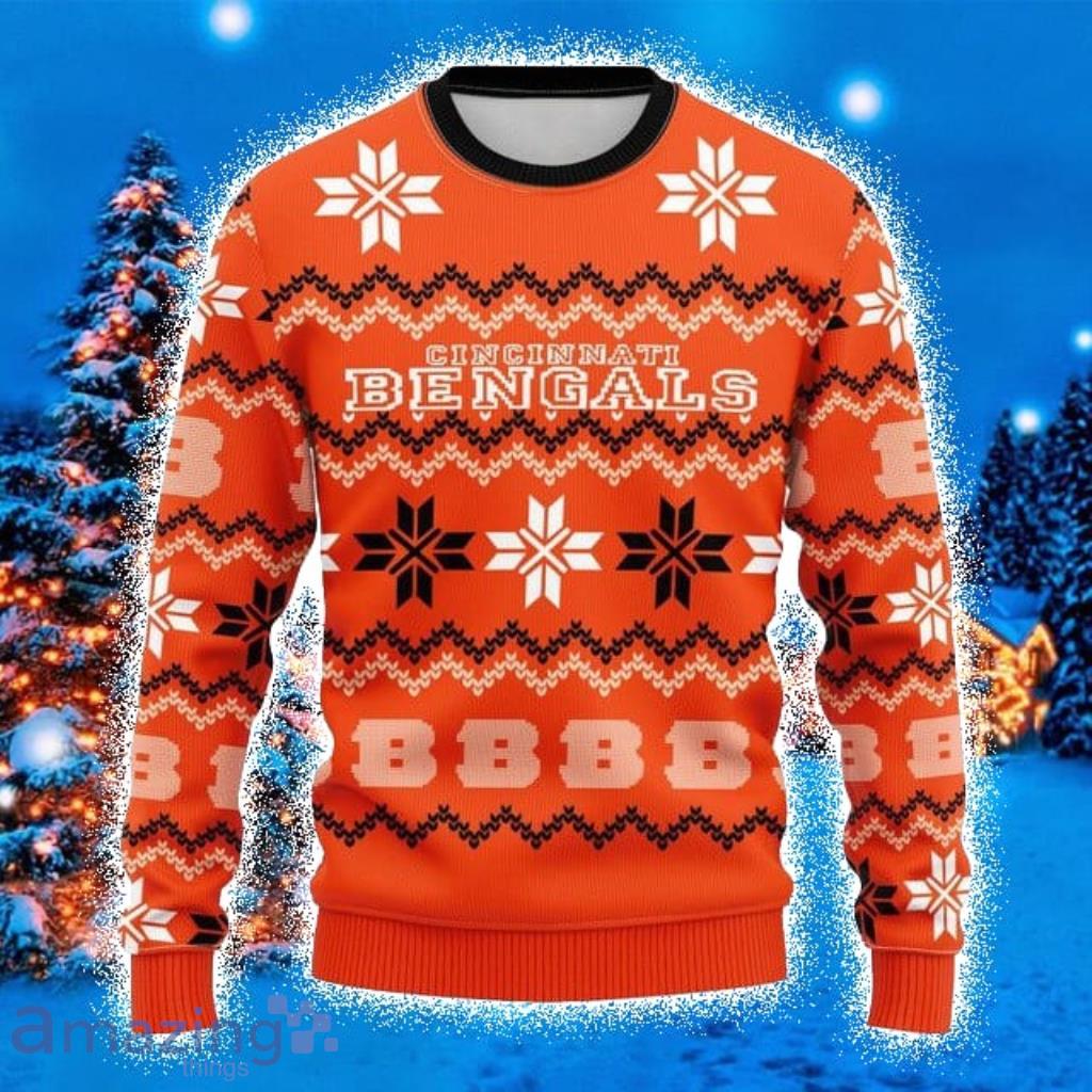 Cincinnati Bengals Casual Ugly Christmas Sweater 3D Gift For Fans - Limotees