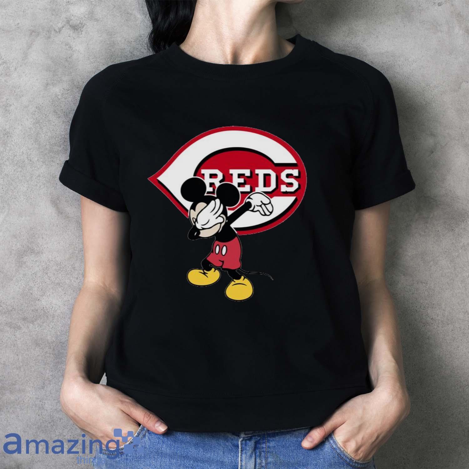 Cincinnati Reds MLB Baseball Dabbing Mickey Disney Sports T Shirt