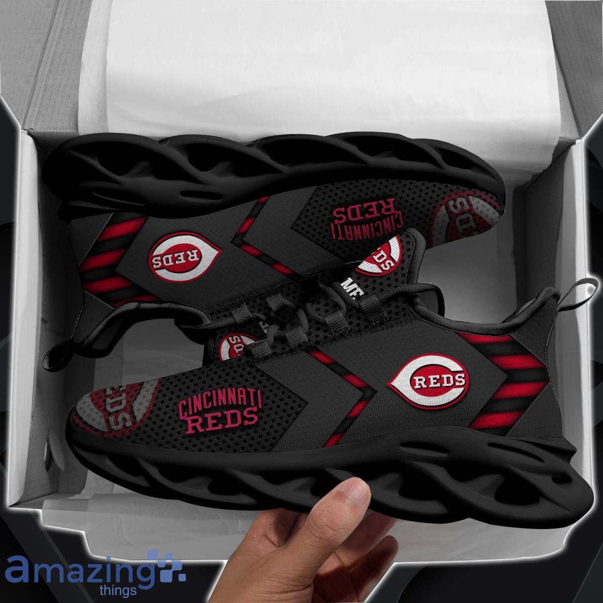 Custom Name Cincinnati Reds Baseball Max Soul Shoes Men And Women