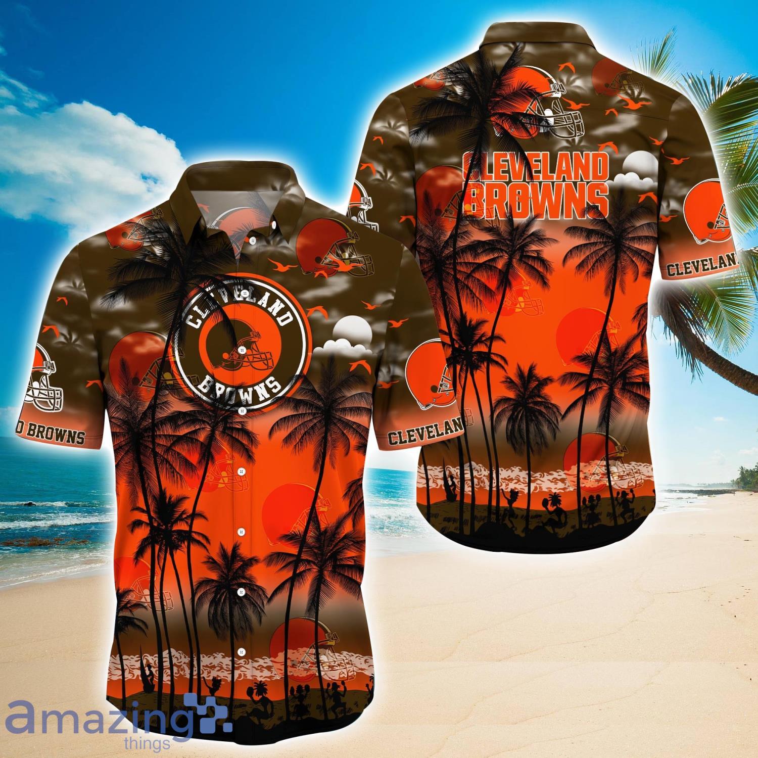 Cleveland Browns 2023 Trending Aloha Hawaiian Shirt Summer Gift For Beach Lover Product Photo 1