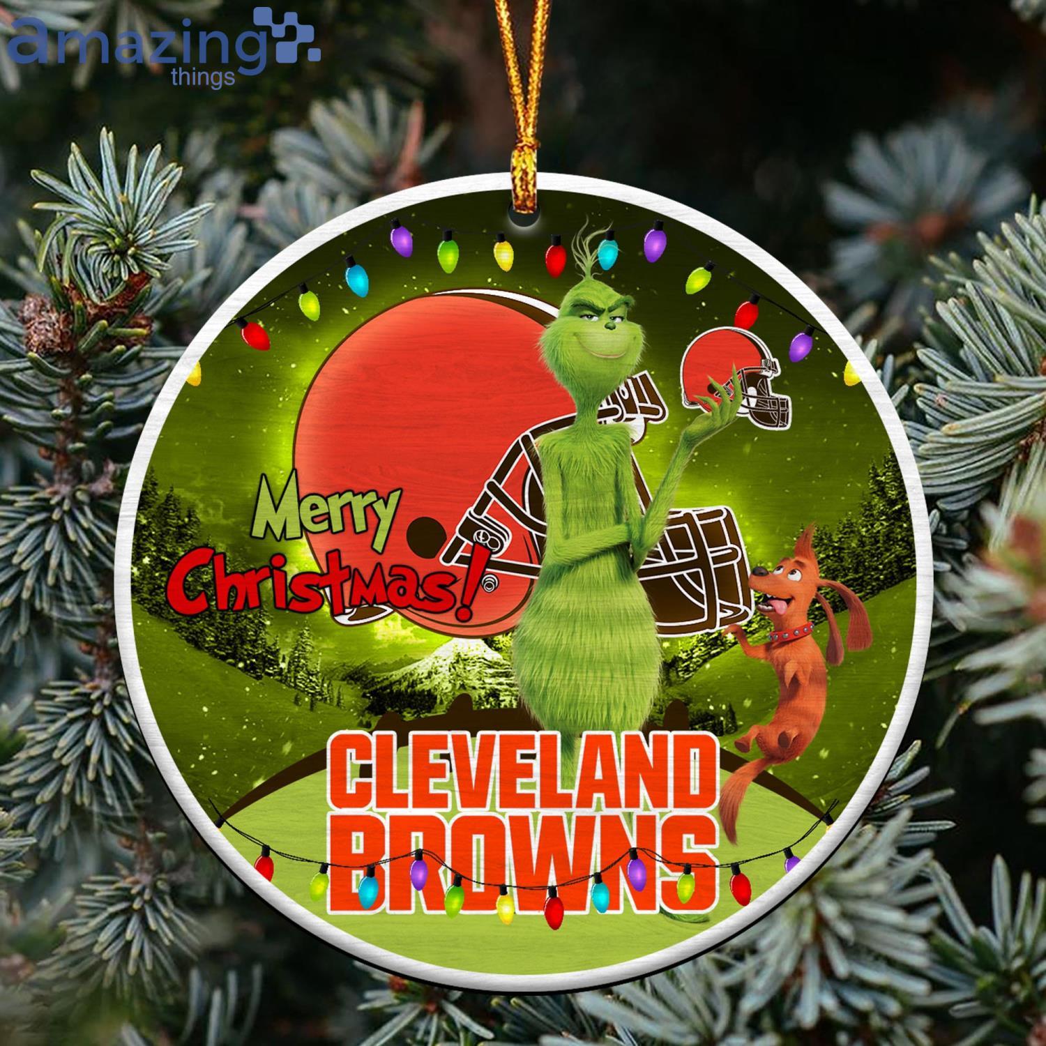 Merry Sweater Funny Cleveland Browns Gifts For Fan Merry Christmas
